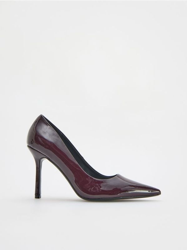 Reserved Reserved - Cipele s visokim potpeticama - boja mahagonija