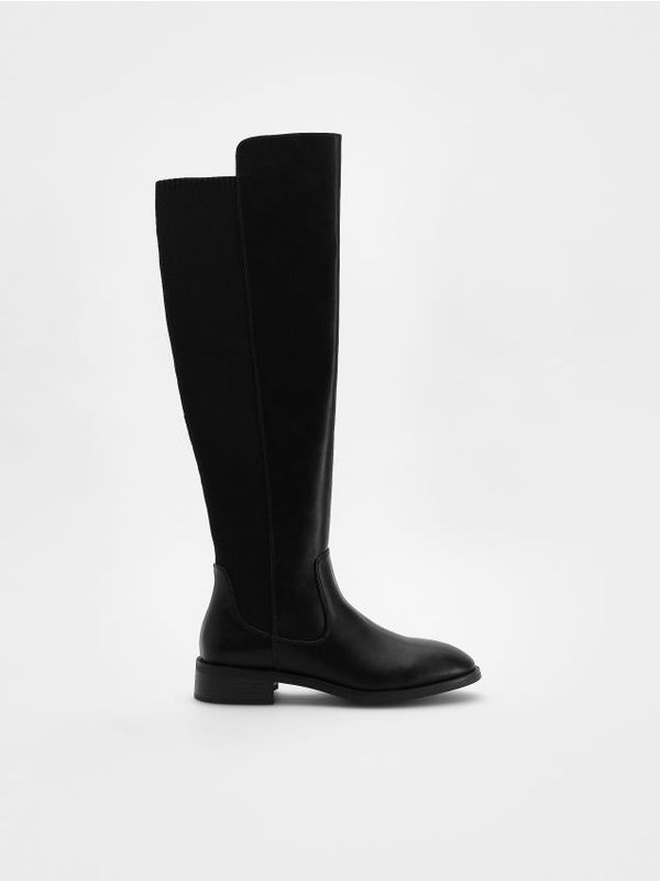 Reserved Reserved - Čizme do koljena - crno