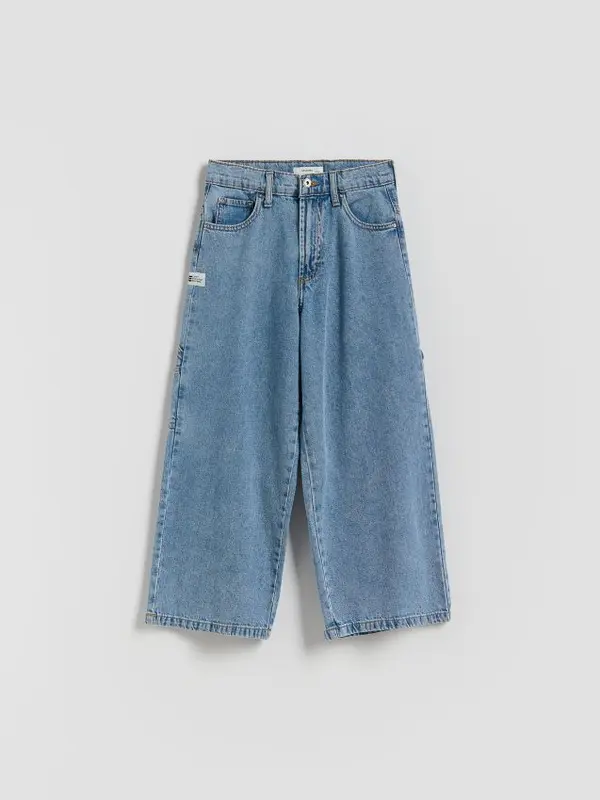 Reserved Reserved - Classic denim baggy hlače - plavo