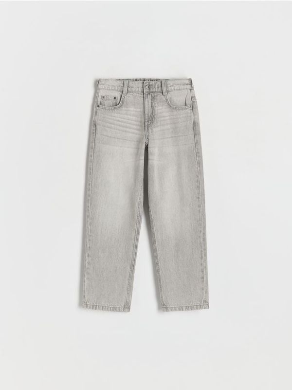 Reserved Reserved - Classic denim straight hlače - light grey