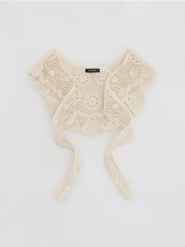 Reserved Reserved - COLLAR - krem