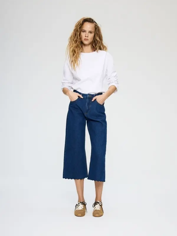 Reserved Reserved - Culotte traperice - plavo