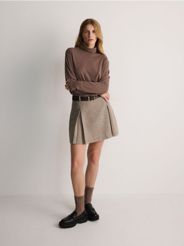 Reserved Reserved - Dolčevita s mješavinom vune - boja kave