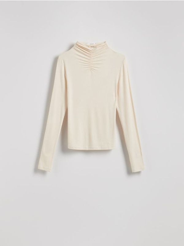 Reserved Reserved - Dolčevita uspravna ovratnika s visokim udjelom viskoze - boja kože