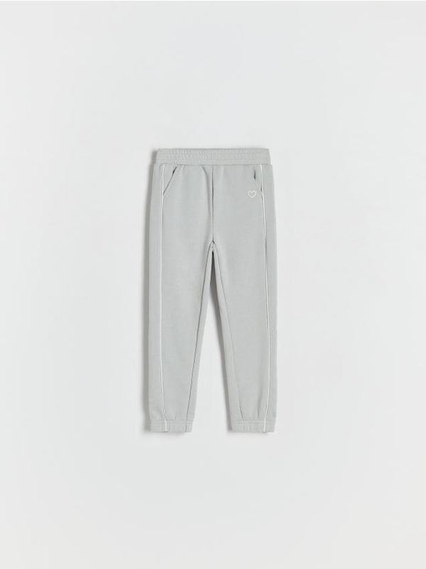 Reserved Reserved - Donji dio trenirke s visokim udjelom pamuka - light grey