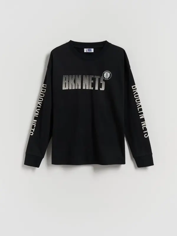 Reserved Reserved - Dugi rukav Brooklyn Nets NBA - crno