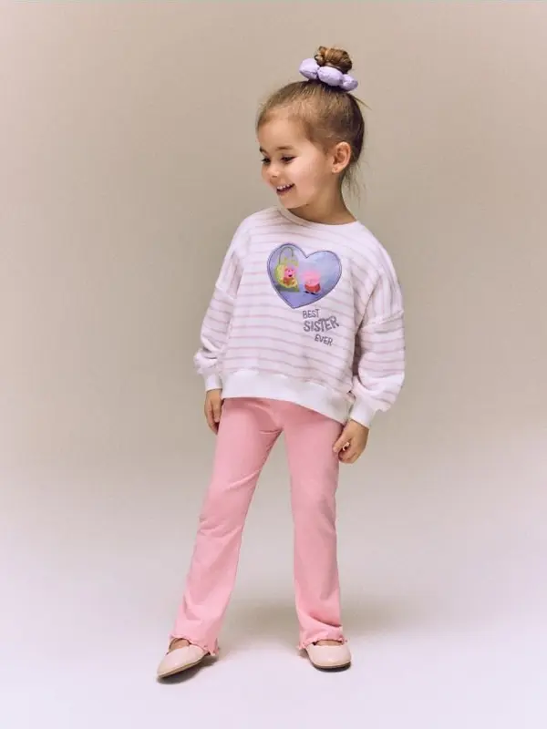 Reserved Reserved - Dukserica s 3D aplikacijom Peppa Pig - krem