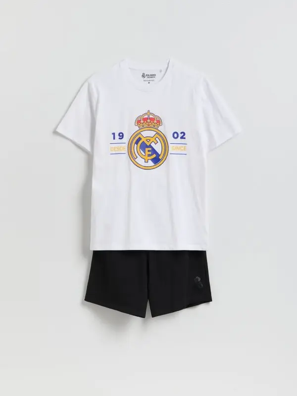 Reserved Reserved - Dvodijelna pidžama Real Madrid - bijela