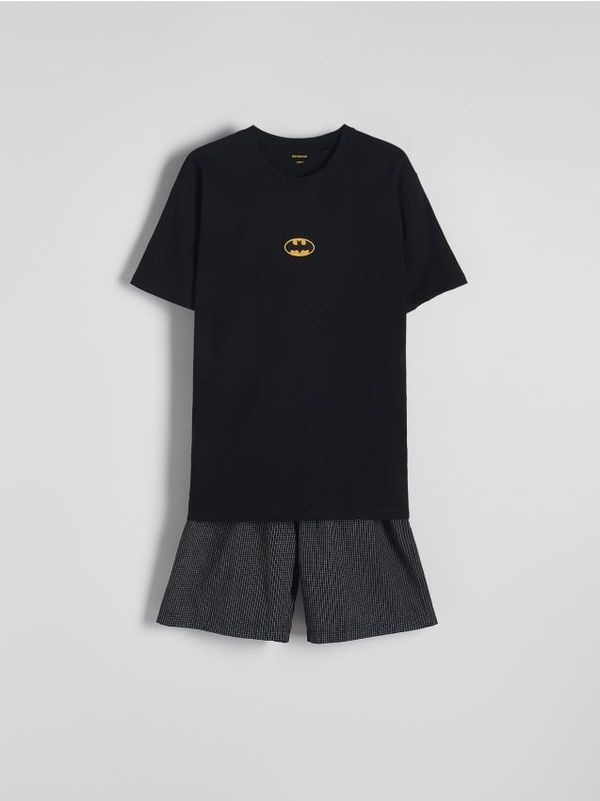Reserved Reserved - Dvodijelni komplet pidžame Batman - crno