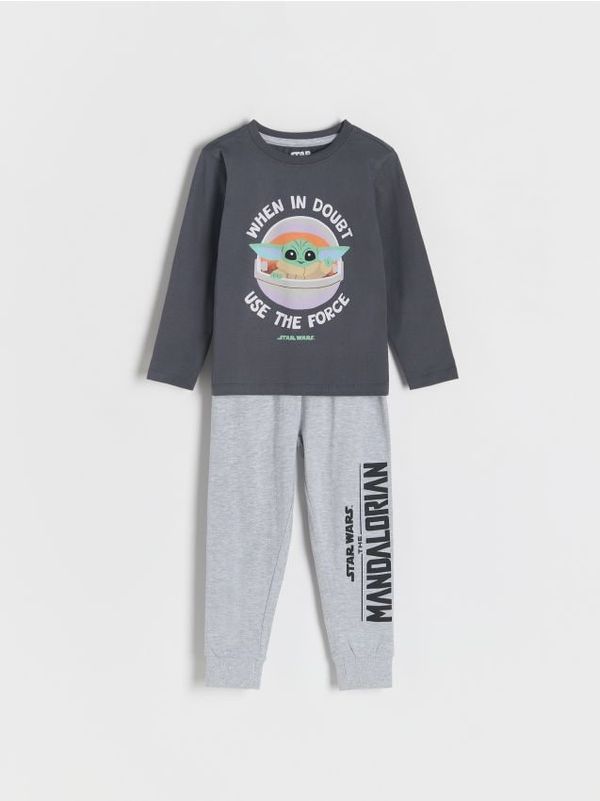 Reserved Reserved - Dvodijelni komplet pidžame Star Wars - tamnosivo