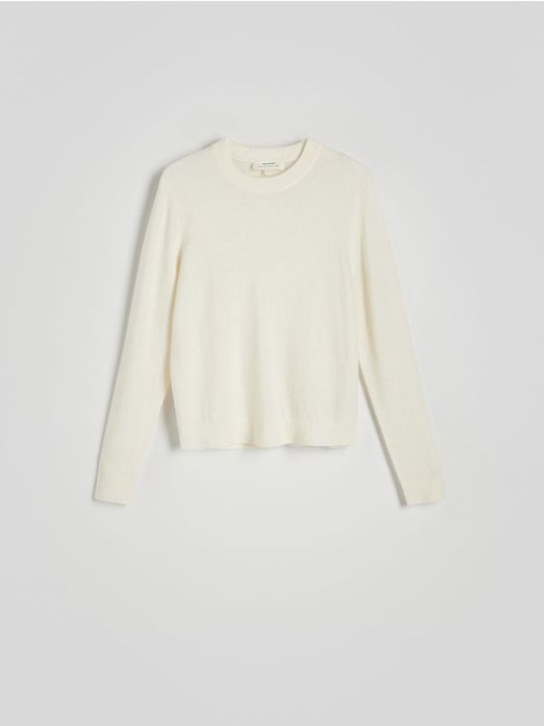 Reserved Reserved - Džemper od kašmira - krem