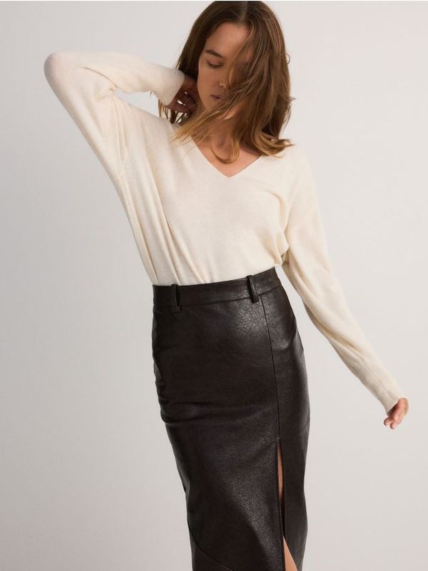 Reserved Reserved - Džemper od mješavine vune - boja kože