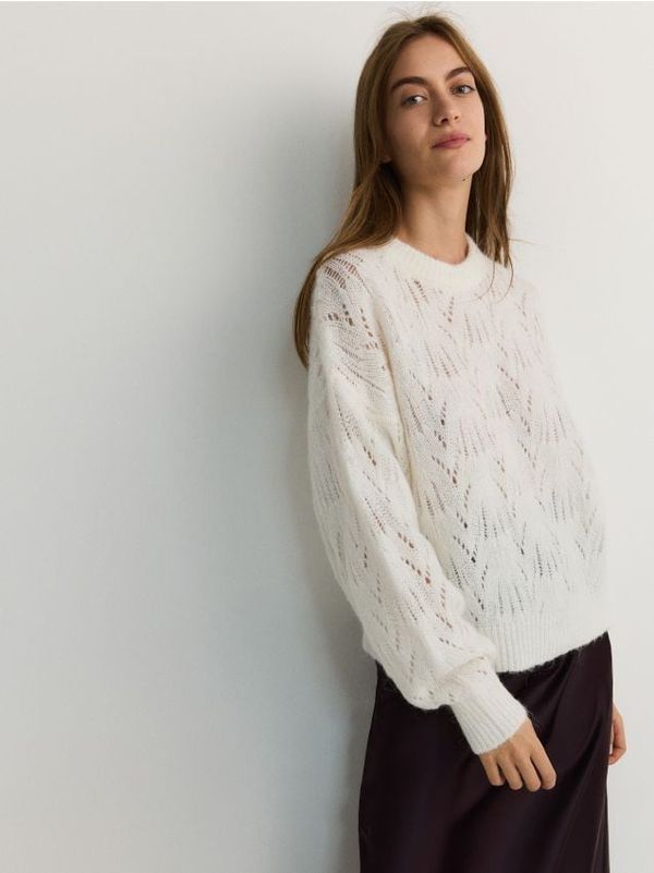 Reserved Reserved - Džemper od mješavine vune - boja kože