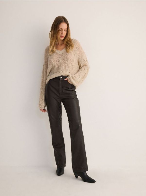 Reserved Reserved - Džemper od mješavine vune - boja kože