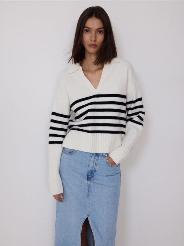 Reserved Reserved - Džemper od mješavine vune - šaren