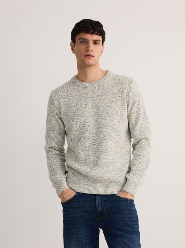 Reserved Reserved - Džemper s visokim udjelom pamuka - šaren