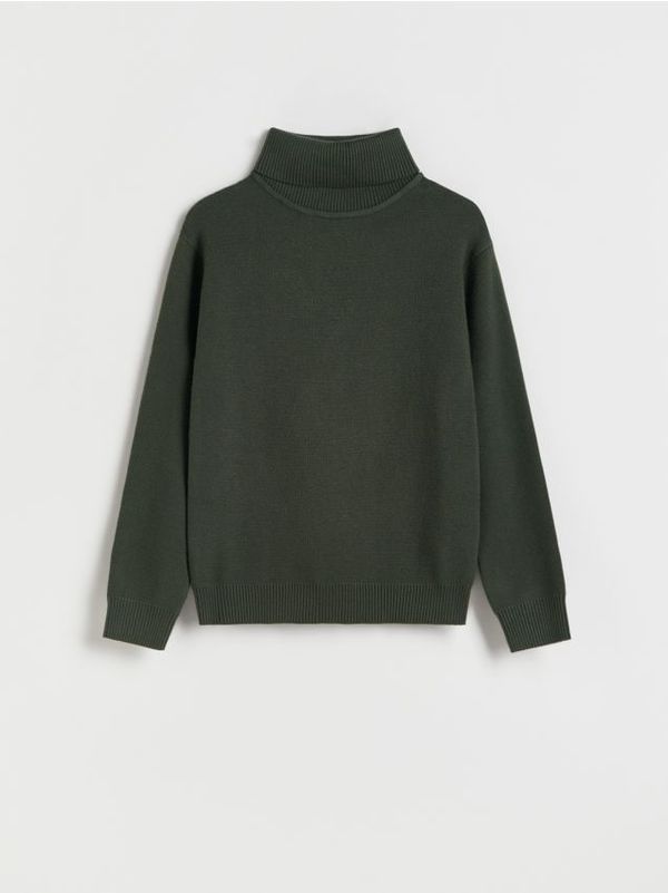Reserved Reserved - Džemper s visokim udjelom viskoze - zelena