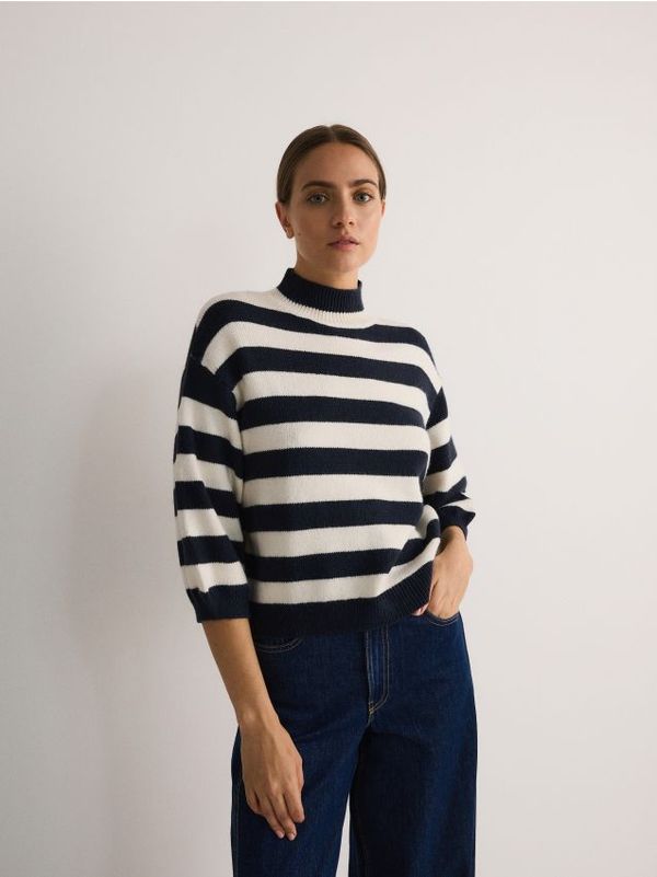 Reserved Reserved - Džemper uspravna ovratnika - šaren