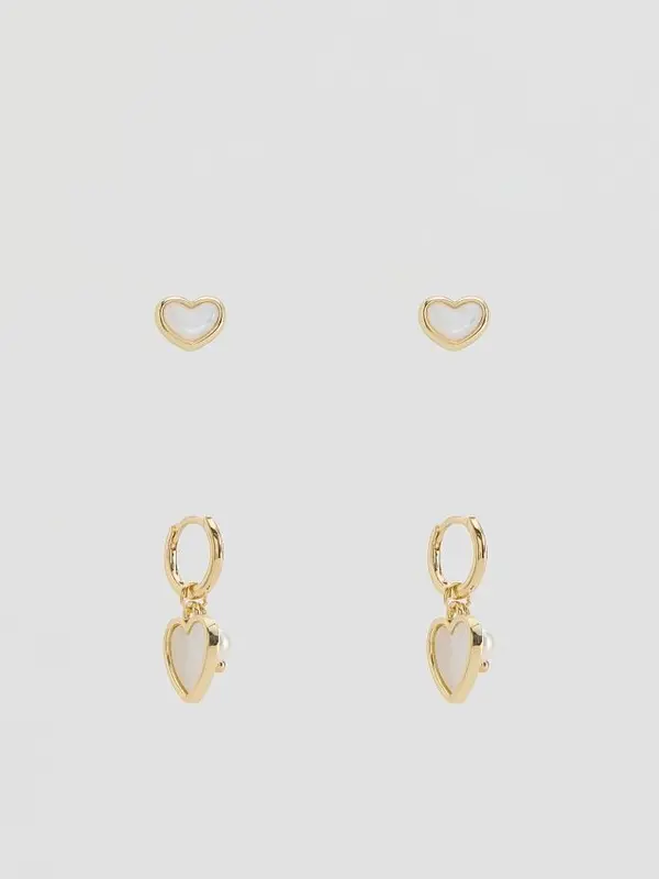 Reserved Reserved - EARRINGS - bijela