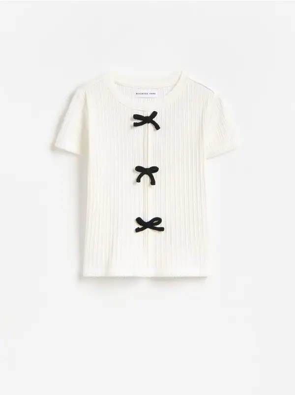 Reserved Reserved - GIRLS` BLOUSE - krem