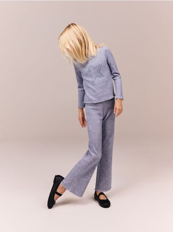 Reserved Reserved - GIRLS` BLOUSE - light grey