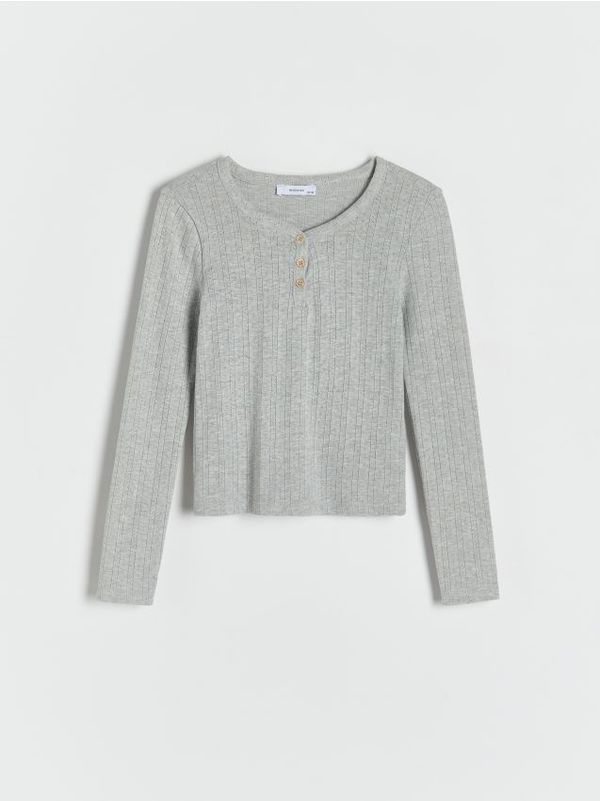 Reserved Reserved - GIRLS` BLOUSE - light grey
