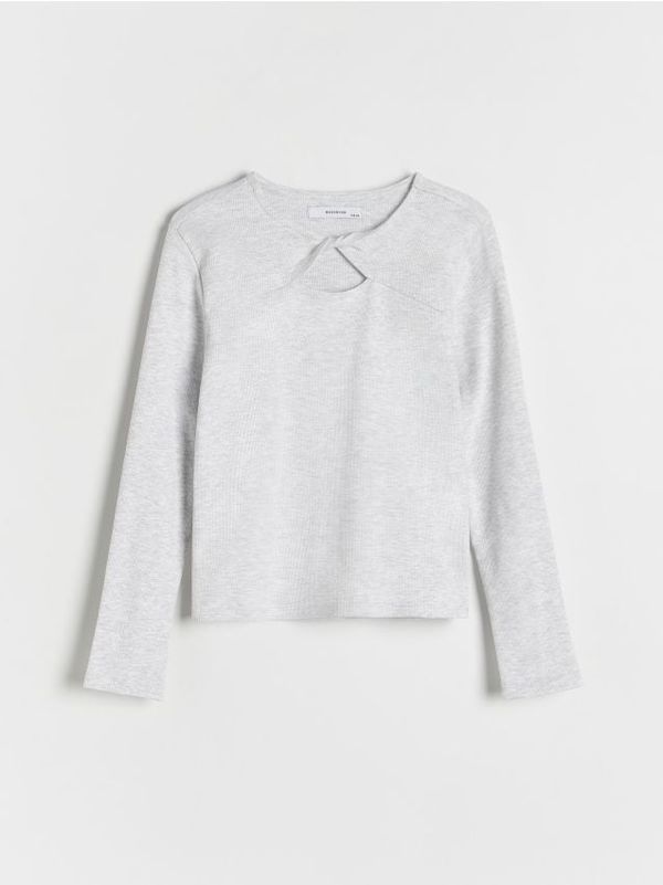Reserved Reserved - GIRLS` BLOUSE - light grey