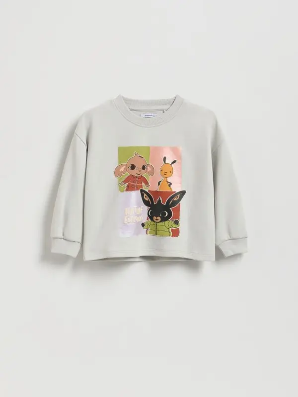 Reserved Reserved - GIRLS` BLOUSE - svijetlo siva