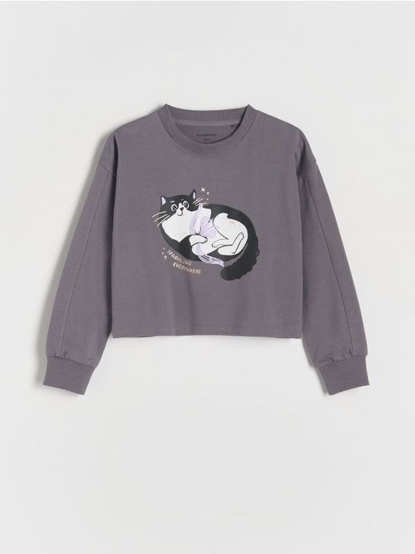 Reserved Reserved - GIRLS` BLOUSE - tamnosivo