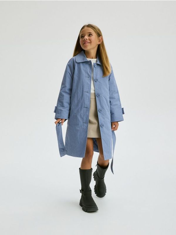 Reserved Reserved - GIRLS` COAT - steel blue