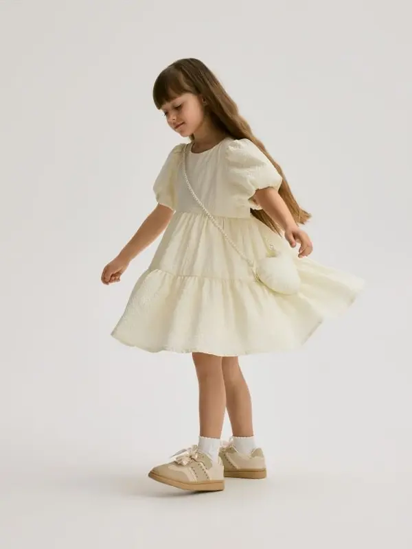 Reserved Reserved - GIRLS` DRESS & BAG - boja kože