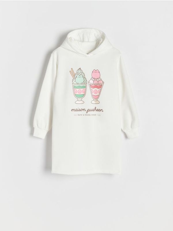 Reserved Reserved - GIRLS` DRESS - krem