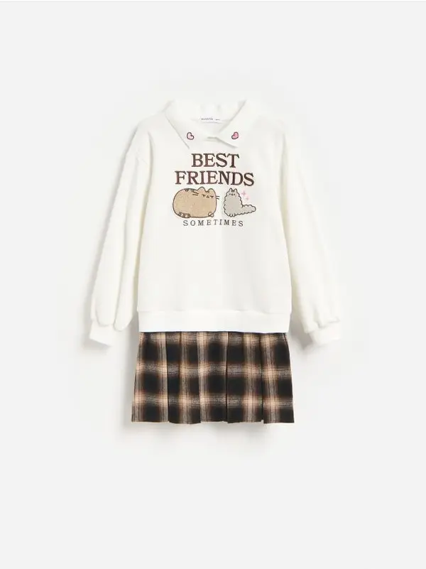 Reserved Reserved - GIRLS` DRESS - šaren