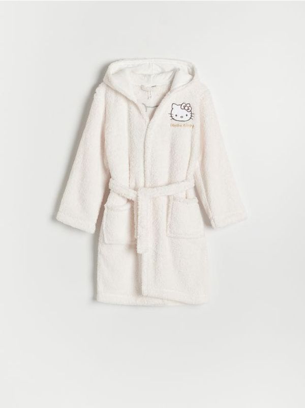 Reserved Reserved - GIRLS` DRESSING GOWN - krem