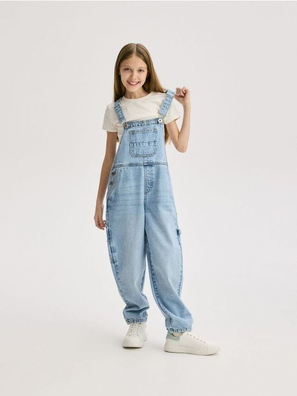 Reserved Reserved - GIRLS` DUNGAREES - plava