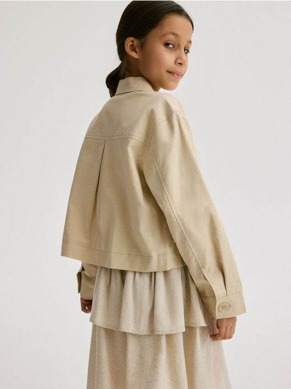 Reserved Reserved - GIRLS` JACKET - krem