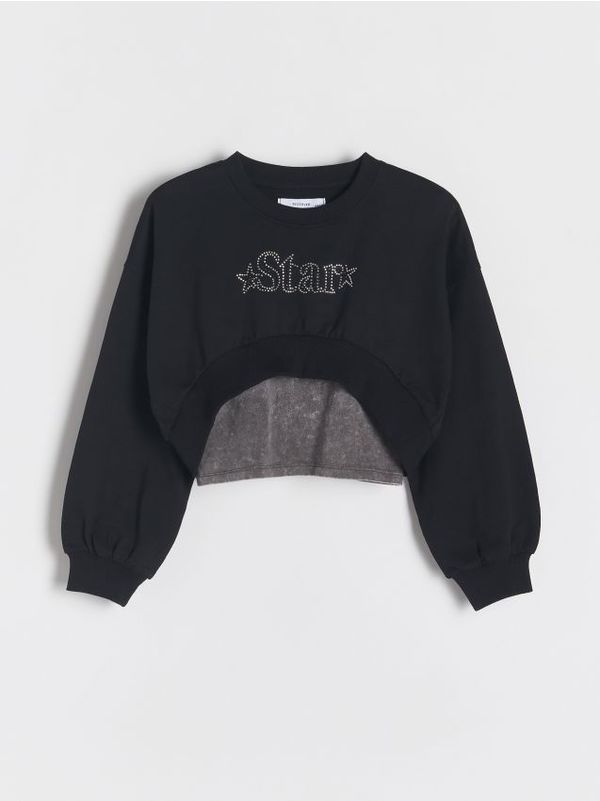 Reserved Reserved - GIRLS` JOGGING TOP & SINGLET - crno