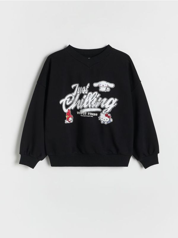 Reserved Reserved - GIRLS` JOGGING TOP - crno