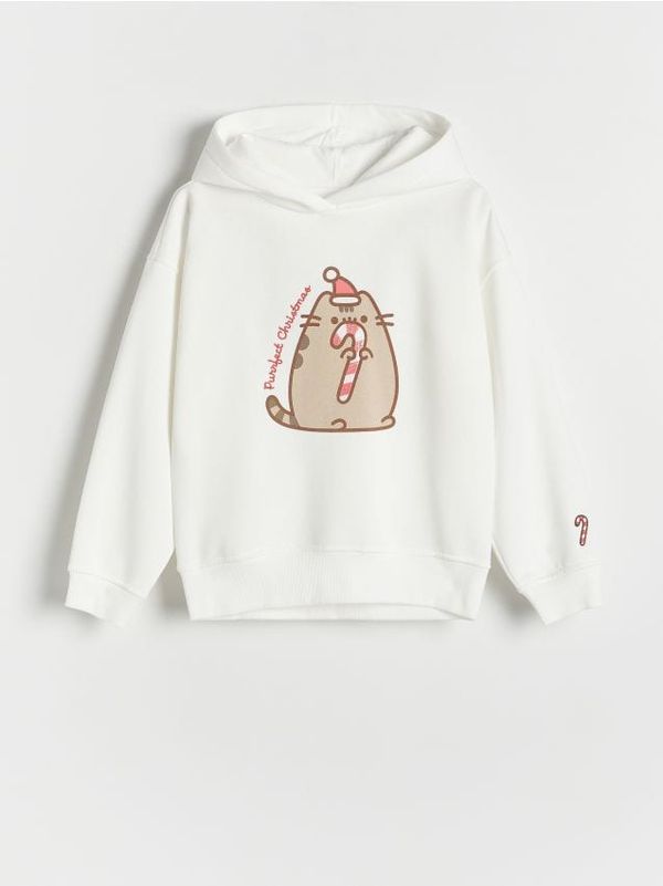 Reserved Reserved - GIRLS` JOGGING TOP - krem