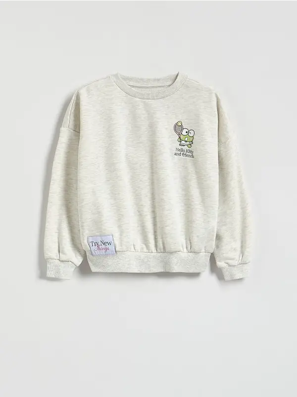 Reserved Reserved - GIRLS` JOGGING TOP - krem