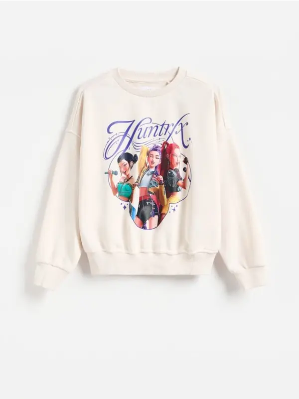 Reserved Reserved - GIRLS` JOGGING TOP - krem
