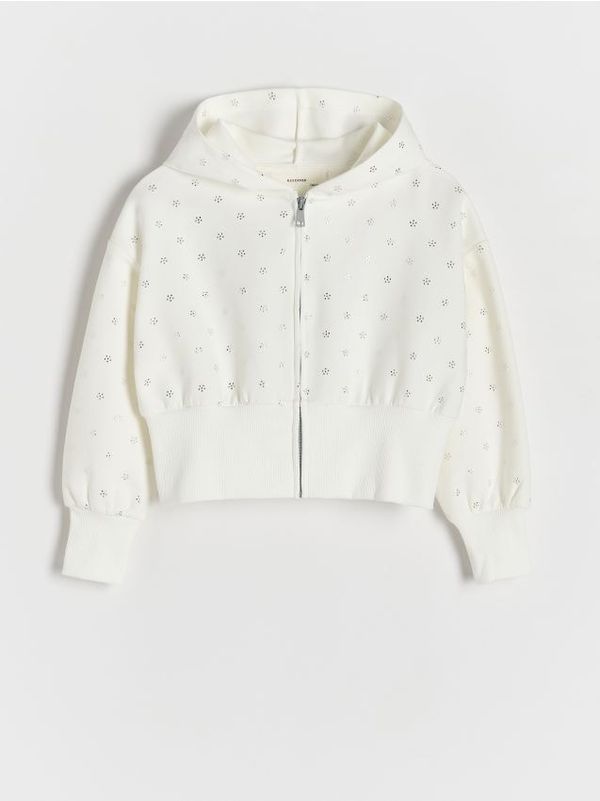 Reserved Reserved - GIRLS` JOGGING TOP - krem