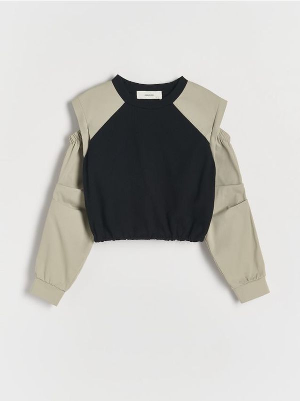 Reserved Reserved - GIRLS` JOGGING TOP - šaren