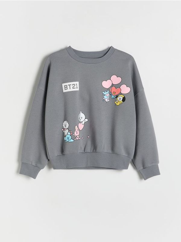 Reserved Reserved - GIRLS` JOGGING TOP - tamnosivo