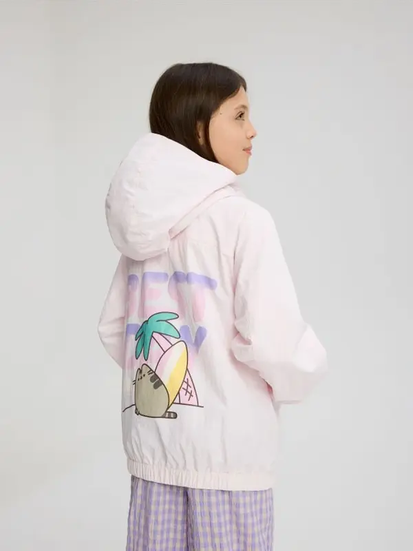 Reserved Reserved - GIRLS` OUTER JACKET - pastelnoružičasto
