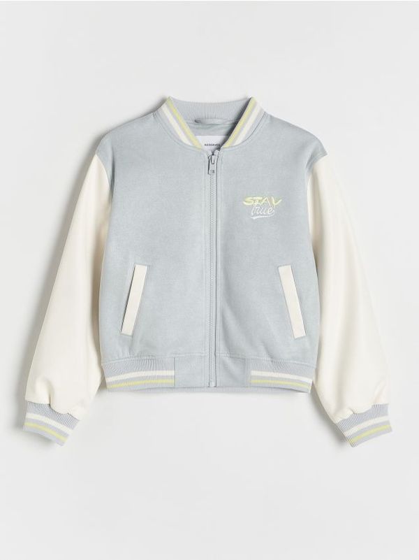 Reserved Reserved - GIRLS` OUTER JACKET - svijetlo siva