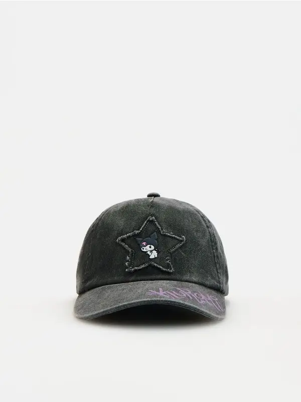 Reserved Reserved - GIRLS` PEAKED CAP - crno