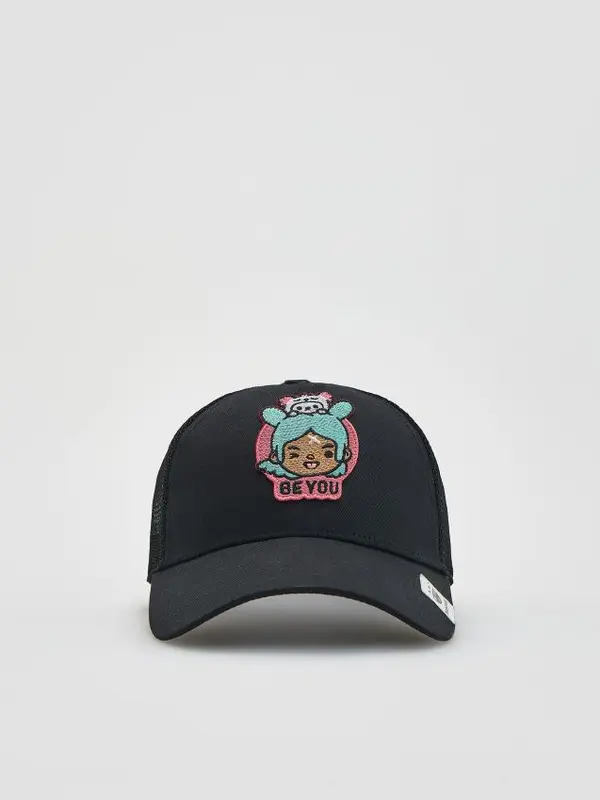 Reserved Reserved - GIRLS` PEAKED CAP - crno