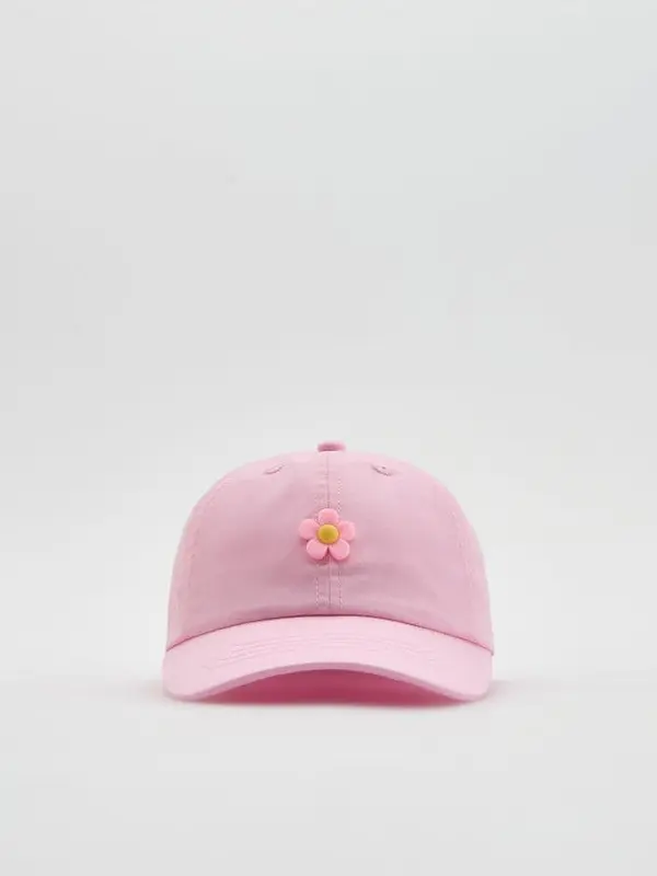 Reserved Reserved - GIRLS` PEAKED CAP - ružičasta