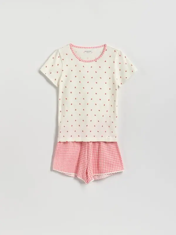 Reserved Reserved - GIRLS` PYJAMA - krem
